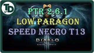 Pestilence is the new king of speed | Necromancer T13 Speed Farm Low Para | D3 Season 12 PTR 2.6.1