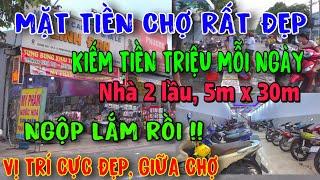 NỢ Ngân hàng quá. Tiếc lắm nhưng đành phải bán căn nhà Mặt Tiền CHỢ  ngay GIỮA TRUNG TÂM. Rất Đẹp.