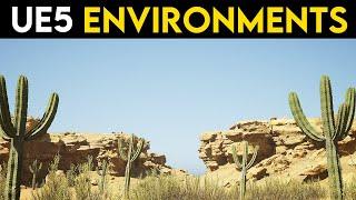 Unreal Engine 5 Beginner Tutorial | Wild West Desert Landscape