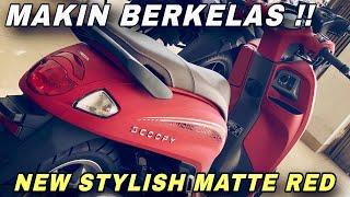 MENYALA ‼️SCOOPY 2025 STYLISH MATTE RED MEWAH DAN ELEGAN