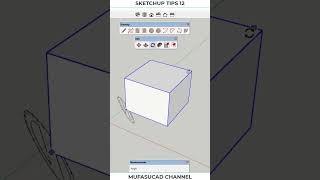 Sketchup Tips 12 Change Rotate Base Point #Shorts