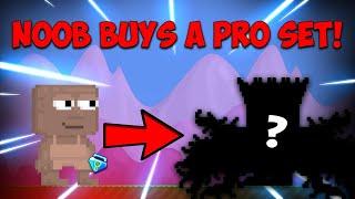 Growtopia | NOOB BUYS A PRO SET! *FUNNY*