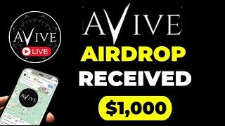 Avive Airdrop Received || How To Claim Avive Airdrop On Your Wallet || Add Avive Contract Address