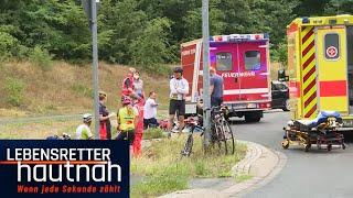 Gefährliche Massenkarambolage: Fahrradausflug wird zum Großeinsatz! | Lebensretter hautnah | SAT.1