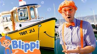 Blippi's Ocean Explore Adventure! | Earth Day | Vehicles For Toddlers | Educational Videos For Kids