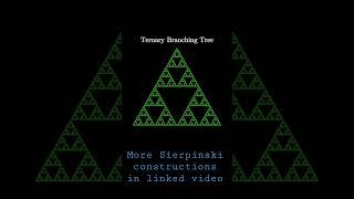 Sierpinski from ternary branching