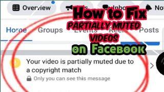 PAANO TANGGALIN ANG PARTIALLY MUTED SA MGA VIDEO NATIN SA FACEBOOK