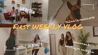 WEEKLY VLOG - Webedia , Institut de beauté, Lancement collection, travaux ON EST ÉPUISÉES