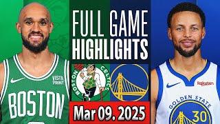 Boston Celtics vs Golden State Warriors FULLGAME Qtr Mar 09. 2025 Highlights | NBA SEASON