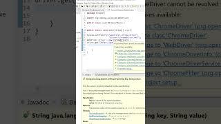 how to launch chrome browser in selenium webdriver in eclipse #shorts #automation #java