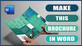 How to make a TRI-FOLD Leaflet/Brochure in Word | Microsoft Word Tutorials