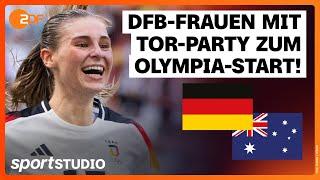 Deutschland – Australien Fußball Highlights | Olympia Paris 2024 | sportstudio