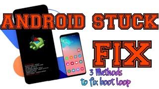 How to fix Android stuck on boot loop Restarting on Revvl V 5G Samsung phones or tablets #bootloop