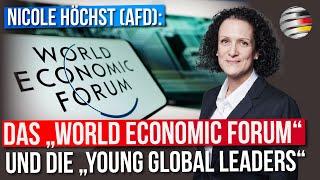 Das „World Economic Forum“ und die „Young Global Leaders“ | Ein Kommentar von Nicole Höchst (AfD)