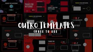 Top 10 YouTube Endscreen/Outro Template FREE DOWNLOAD