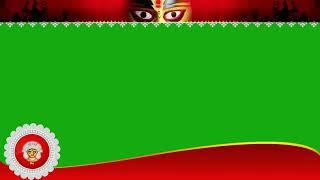 Durga puja news fream green screen