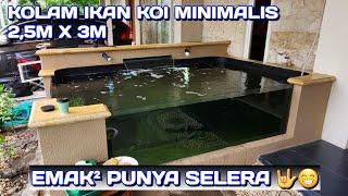 KOLAM IKAN KOI 2,5M X 3M | PERUM CITRA HARMONI TROSOBO SIDOARJO