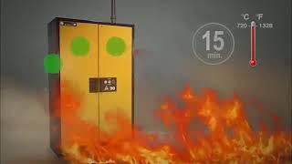 Safety Features of an asecos 90 minute fire rated cabinet