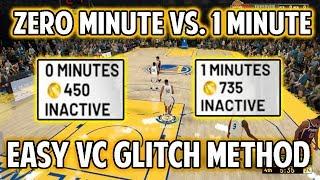 NBA 2K19 0 MINUTE VC GLITCH METHOD VS. 1 MINUTE VC GLITCH METHOD! SUPER EASY!