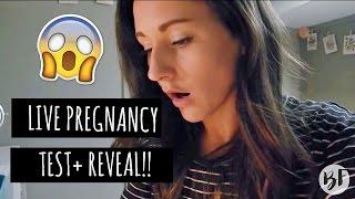 LIVE PREGNANCY TEST - HUSBANDS SWEET REACTION!! || BETHANY FONTAINE