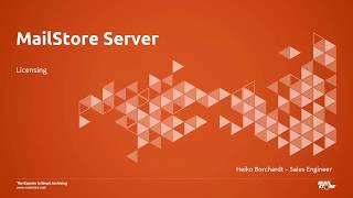 MailStore Server - Licensing