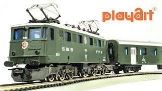 Vintage Playart HO-Scale 3377 Electric Model Train Set Unboxing & Review