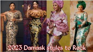 New trendy Damask styles for all events//Brocade styles for women