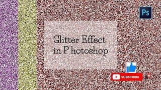 //How to Make 'GLITTER EFFECT' in Adobe Photoshop// #pattern #youtube #photoshop #effect #digital