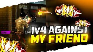 I Defeated My Friend in BR Ranked Match || 1v4 Agaisnt My Friend || JACK OFFICIAL PK