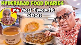 BEST PLACES FOR BREAKFAST IN HYDERABAD  | Hotel Grand, G Pulla Reddy Sweets | #foodvlog