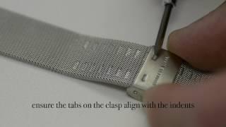 How to adjust the size of a metal watch strap