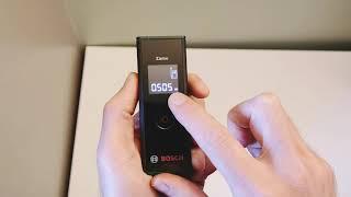 Bosch Zamo III digital laser measure: Basic Operation