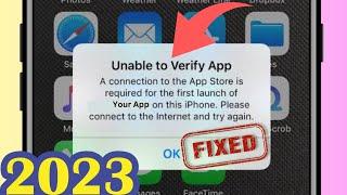 unable to verify app a connection to the app store is required for the first launch | Fixed | 2023 |