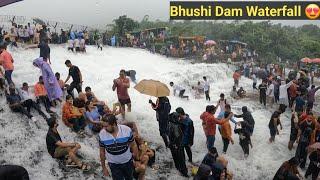 bhushi dam waterfall overflow ||Lonavala||#entertainment #viral#travel #nature#maharashtramonsoon
