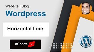 Wordpress Website blog Post me Horizontal Line kaise Dale#shorts