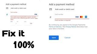 How to Fix Error Ensure Your Info is Correct or Try a Different Payment Method