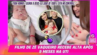 Filho de Zé Vaqueiro recebe alta após 9 meses na UTI#noticias #fofoca