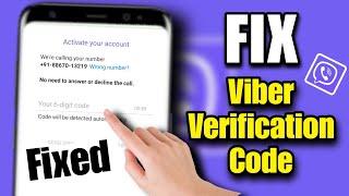 how to fix viber verification code not received problem | viber verification code not received
