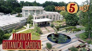 ATLANTA BOTANICAL GARDEN - Atlanta, Georgia - 4K Drone Video