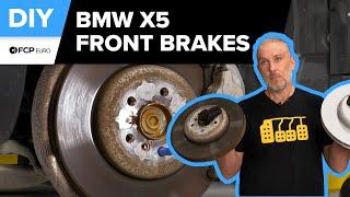 BMW X5 Front Brake Pad & Rotor Replacement DIY (2019-Present BMW G05 X5 xDrive30i, xDrive40i)