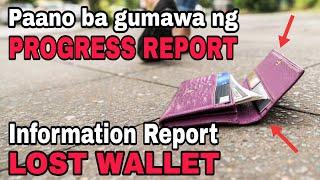 Security officer report writing: about Lost Wallet progress report | Bank Security@ChadInformative