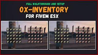 How to Install Ox Inventory FiveM ESX Latest 2024 | ESX Legacy |  Cash As Item | Free | 2024