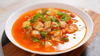 Czechoslovakian soup - FAST and TASTY from MINCED MEAT!