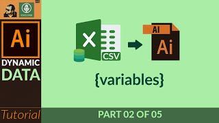 Microsoft Excel To Adobe Illustrator | Part 02 | Binding CSV Data string with Adobe illustrator