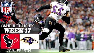 Texans vs. Ravens [Week 17] Game 3rd-QTR Highlights | NFL Highlights 2024