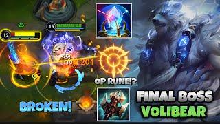 YOU MUST TRY THIS OP RUNE ON VOLIBEAR! WILD RIFT S14 (RUNES & BUILD)