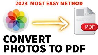 How to CONVERT Photos to PDF on iPhone - 2023 | Convert Photos to PDF File without any App on iPhone
