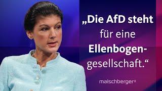 Sahra Wagenknecht und Alice Weidel diskutieren: Welche Pläne haben BSW und AfD? | maischberger