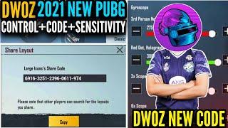 [NEW] Dwoz New Layout Control Code And Sensitivity 2021|| PUBG MOBILE || Blazed Gaming