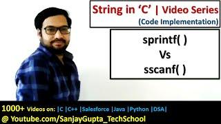 Difference between sprintf( ) and sscanf( ) functions in programming in C | by Sanjay Gupta